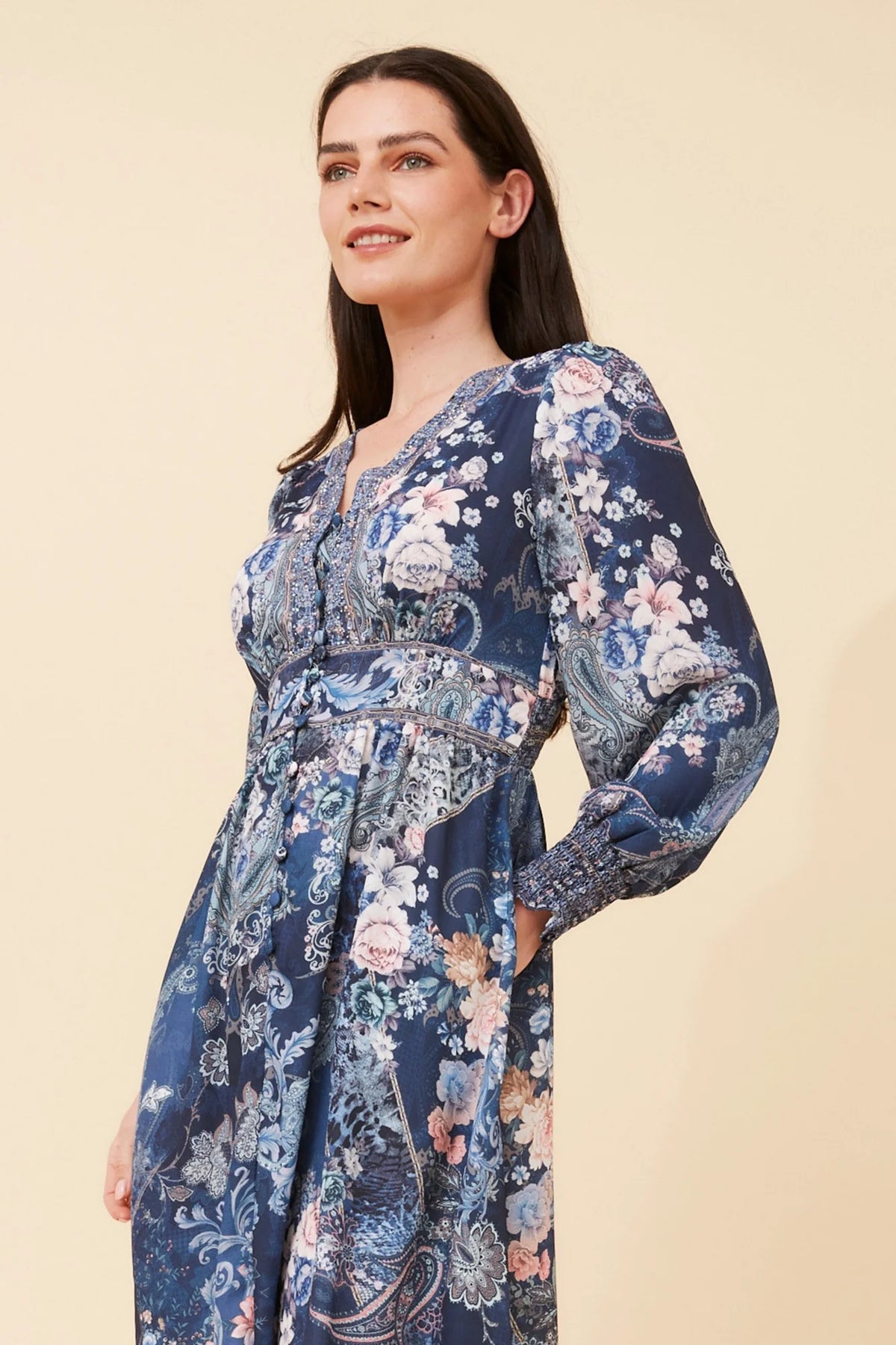 Sophia | Elegante Abito Midi con Stampa Arabesque 2