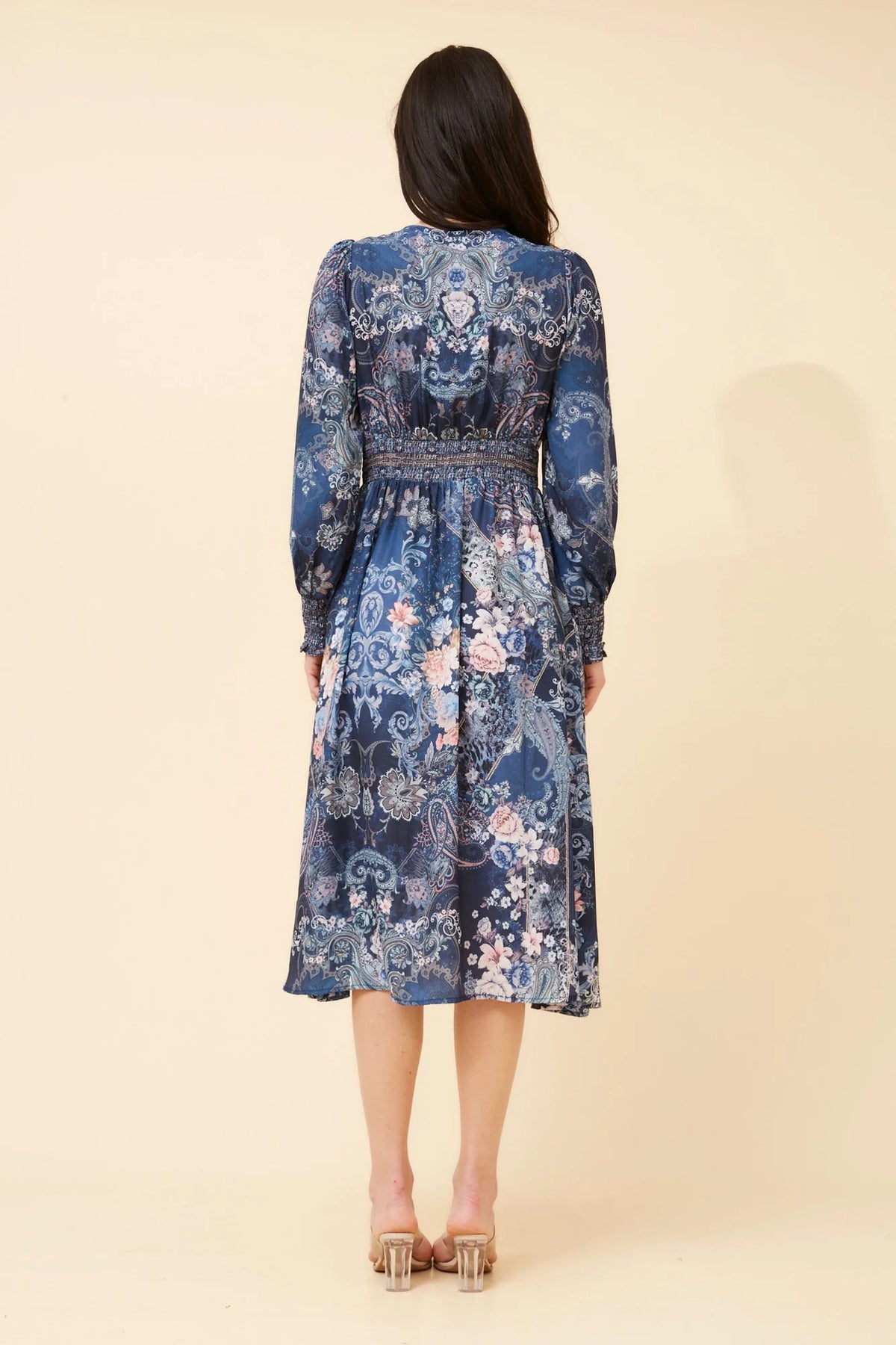 Sophia | Elegante Abito Midi con Stampa Arabesque 8