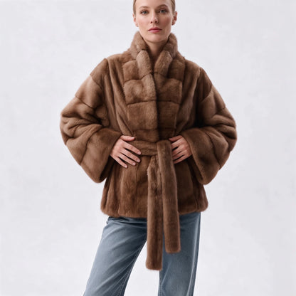 Sophia | Elegante Giacca in Pelliccia Sintetica con Cintura 2
