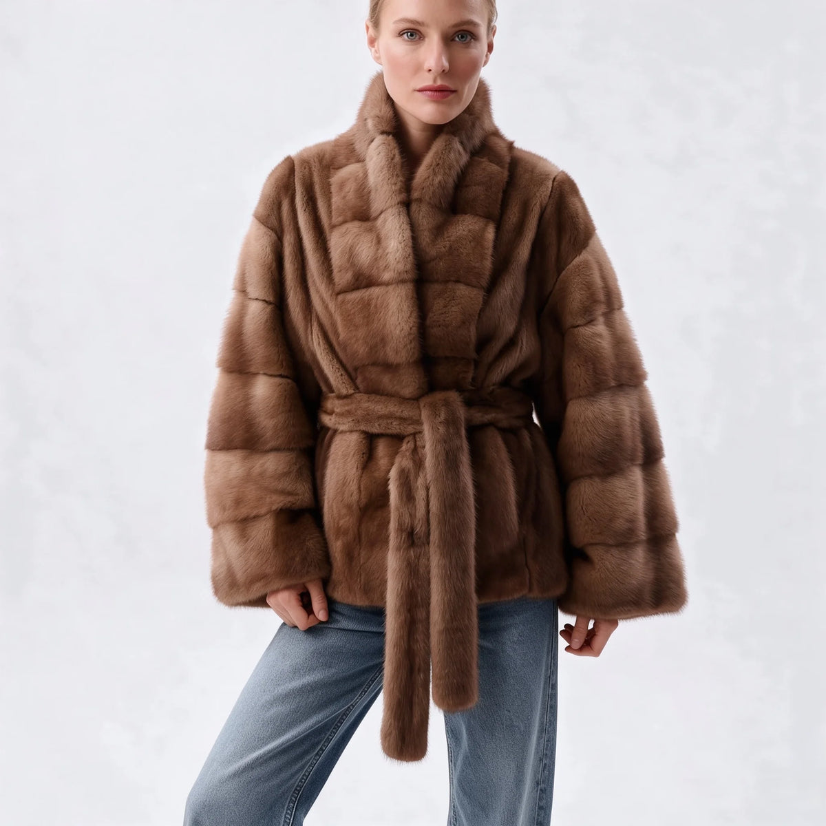 Sophia | Elegante Giacca in Pelliccia Sintetica con Cintura 4