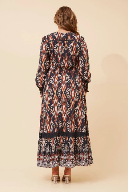 Sophia | Elegante Maxi Dress Boho con Maniche Lunghe 7