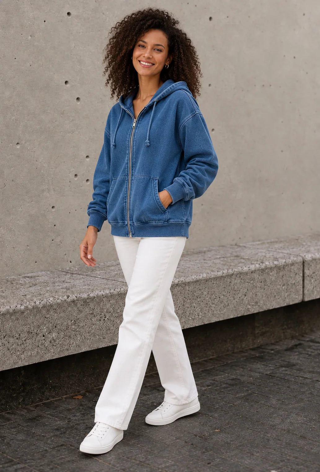 Sophia | Felpa Lavata con Cappuccio Casual da Donna 2