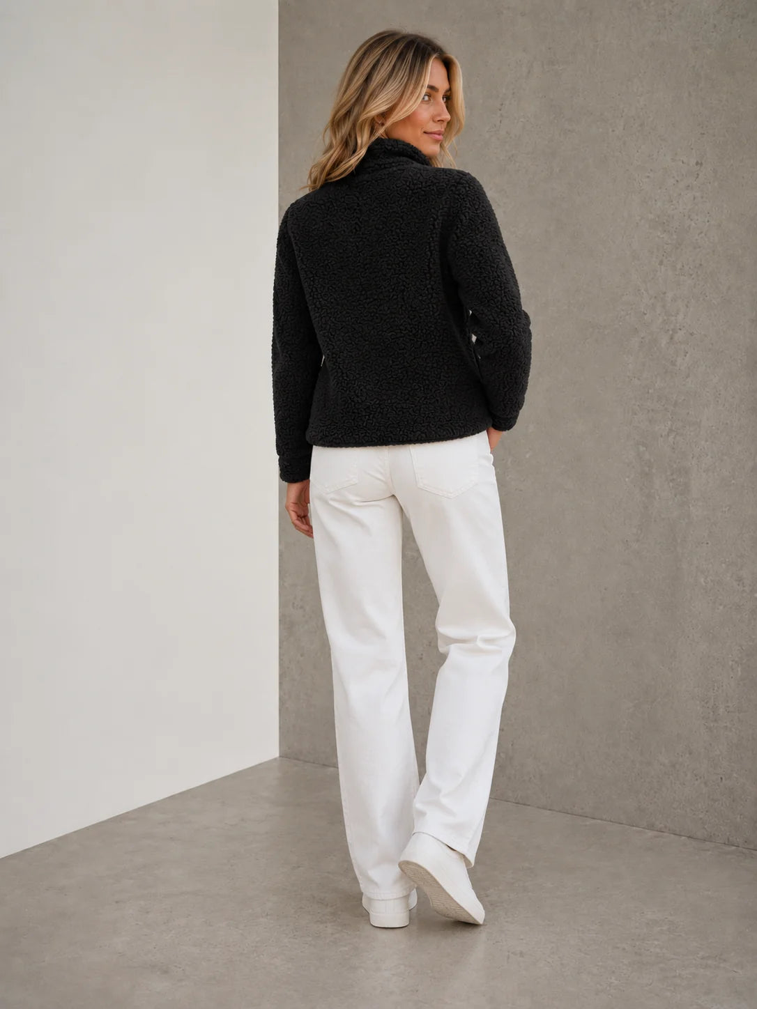 Sophie | Accogliente Giacca Invernale Donna Teddy con Collo Alto 6