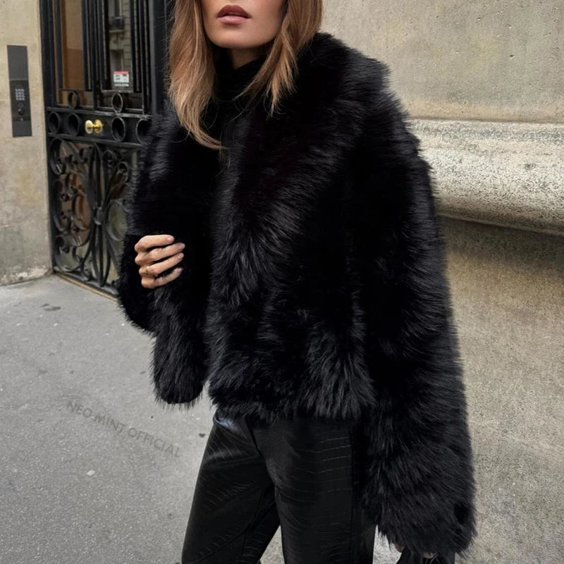 Sophie | Cappotto Vintage Chic con Collo in Pelliccia Sintetica 4