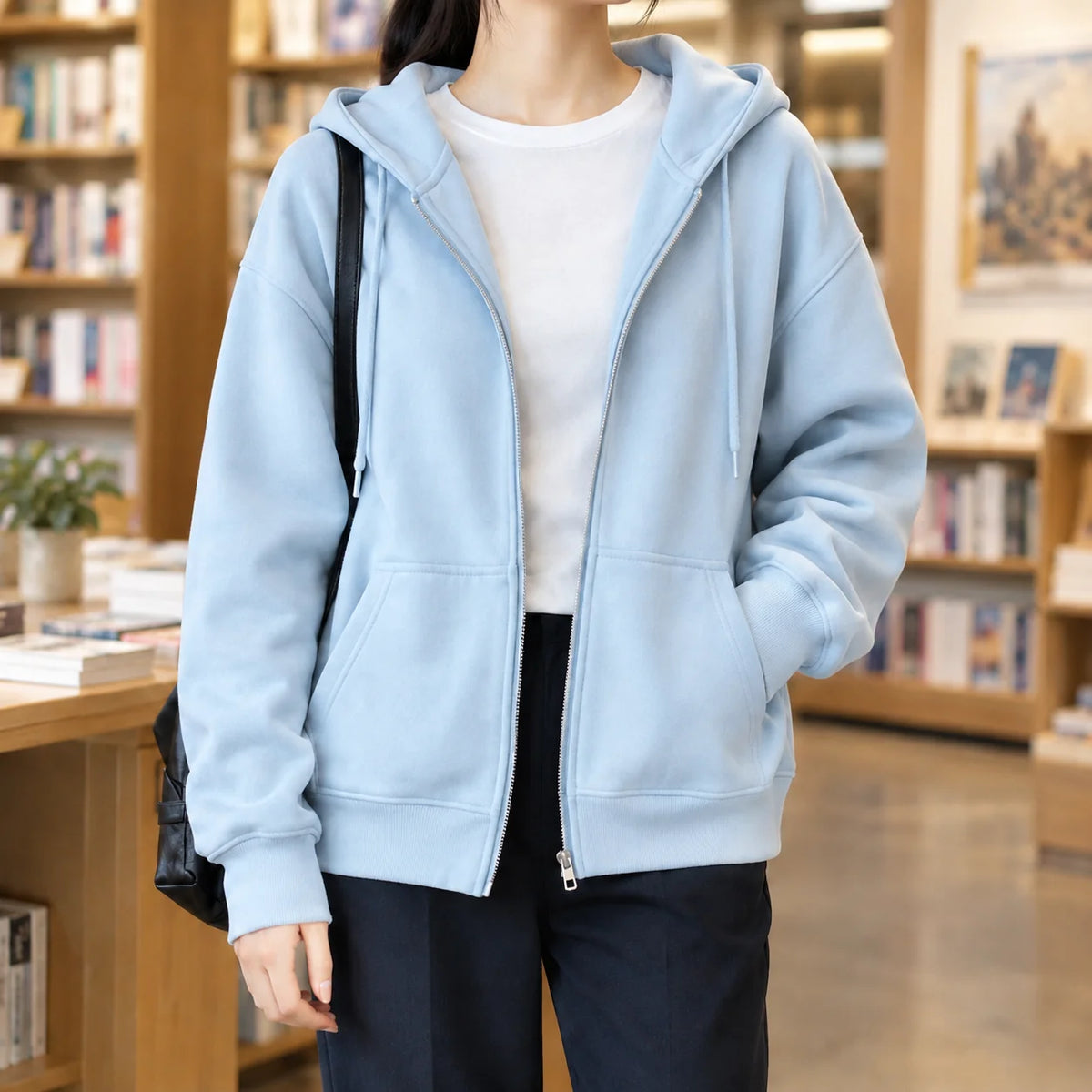 Sophie | Comoda Felpa con Zip e Cappuccio per Uomo e Donna 2