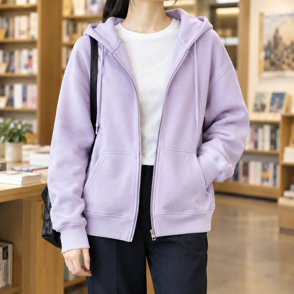 Sophie | Comoda Felpa con Zip e Cappuccio per Uomo e Donna 4