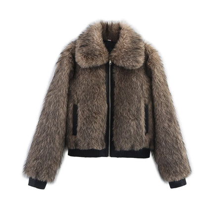 Sophie | Elegante Bomber Pelle Donna Invernale con Pelliccia Sintetica 2