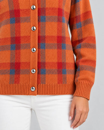 Sophie | Elegante Cardigan a Quadri in Maglia per Donna 7