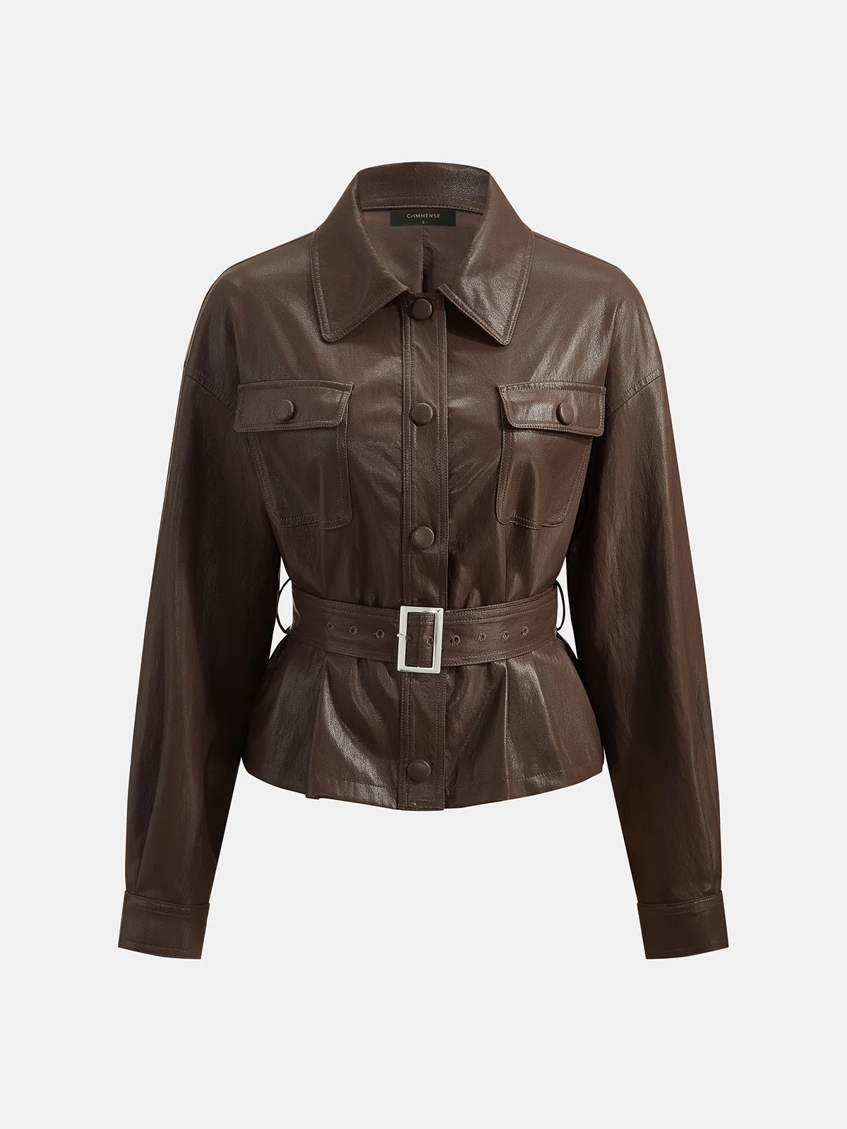 Sophie | Elegante Giacca Utility in Ecopelle per Donna 3