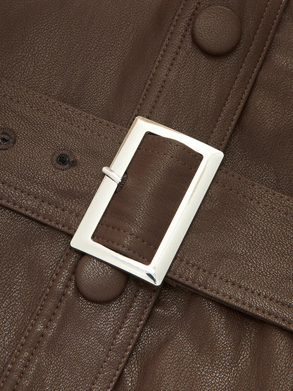 Sophie | Elegante Giacca Utility in Ecopelle per Donna 5