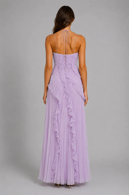 Sophie | Elegante Maxi Abito con Rouches e Pieghe 1