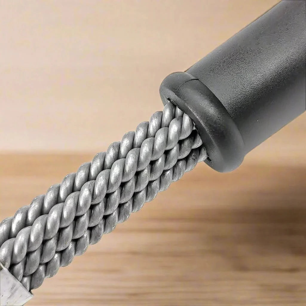 Stainless Steel BBQ Brush | Bristle-Free Design with Wide Scraper | Efficient Cleaning for All Types of Grills