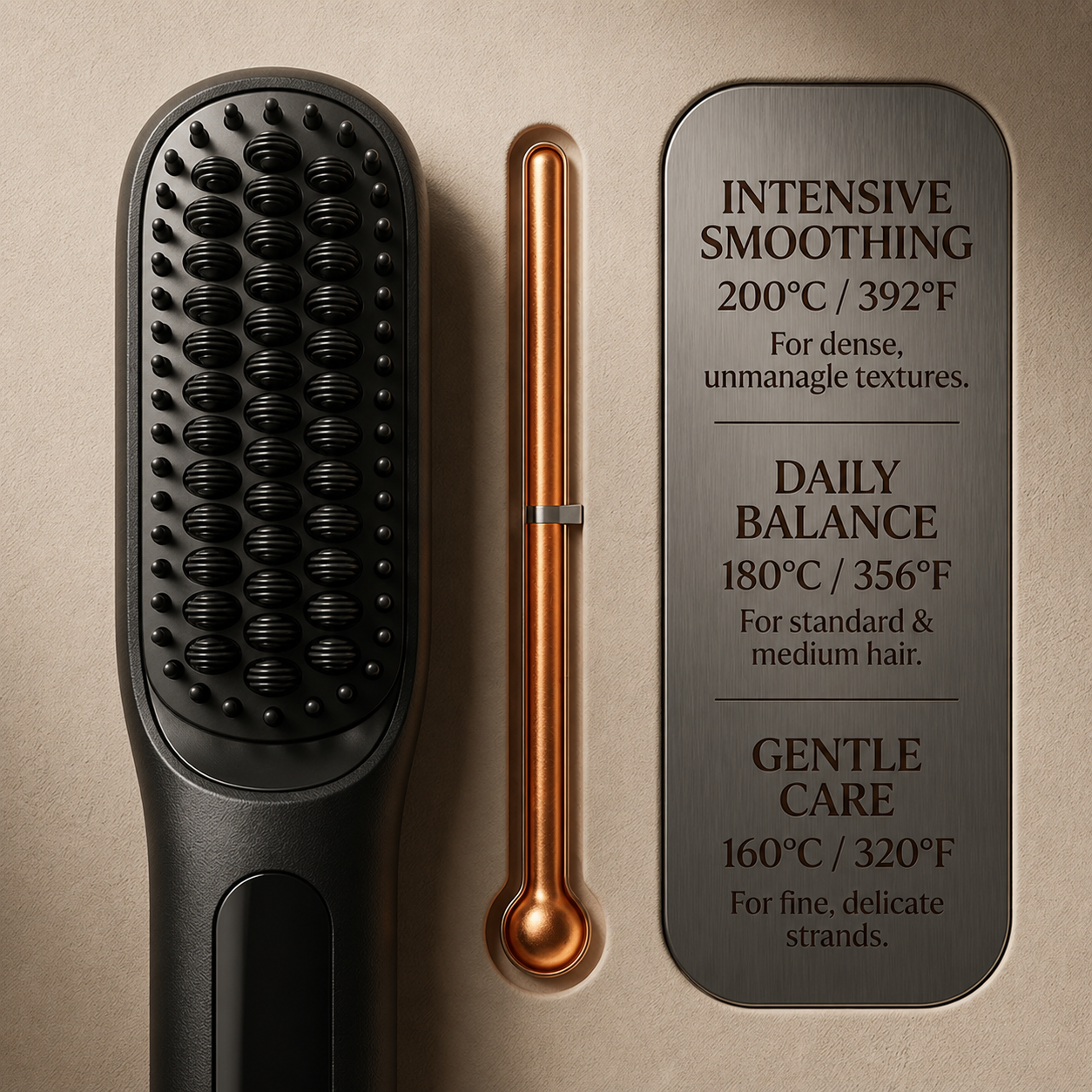 Spazzola Riscaldata per Capelli Lisci con Tecnologia Ionica | Styling Veloce e Anti-Crespo per Capelli Lucenti 1