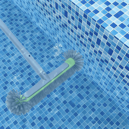 Aluminum Pool Brush with Durable Bristles | Effective Cleaning of Walls and Corners