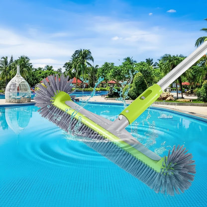 Aluminum Pool Brush with Durable Bristles | Effective Cleaning of Walls and Corners