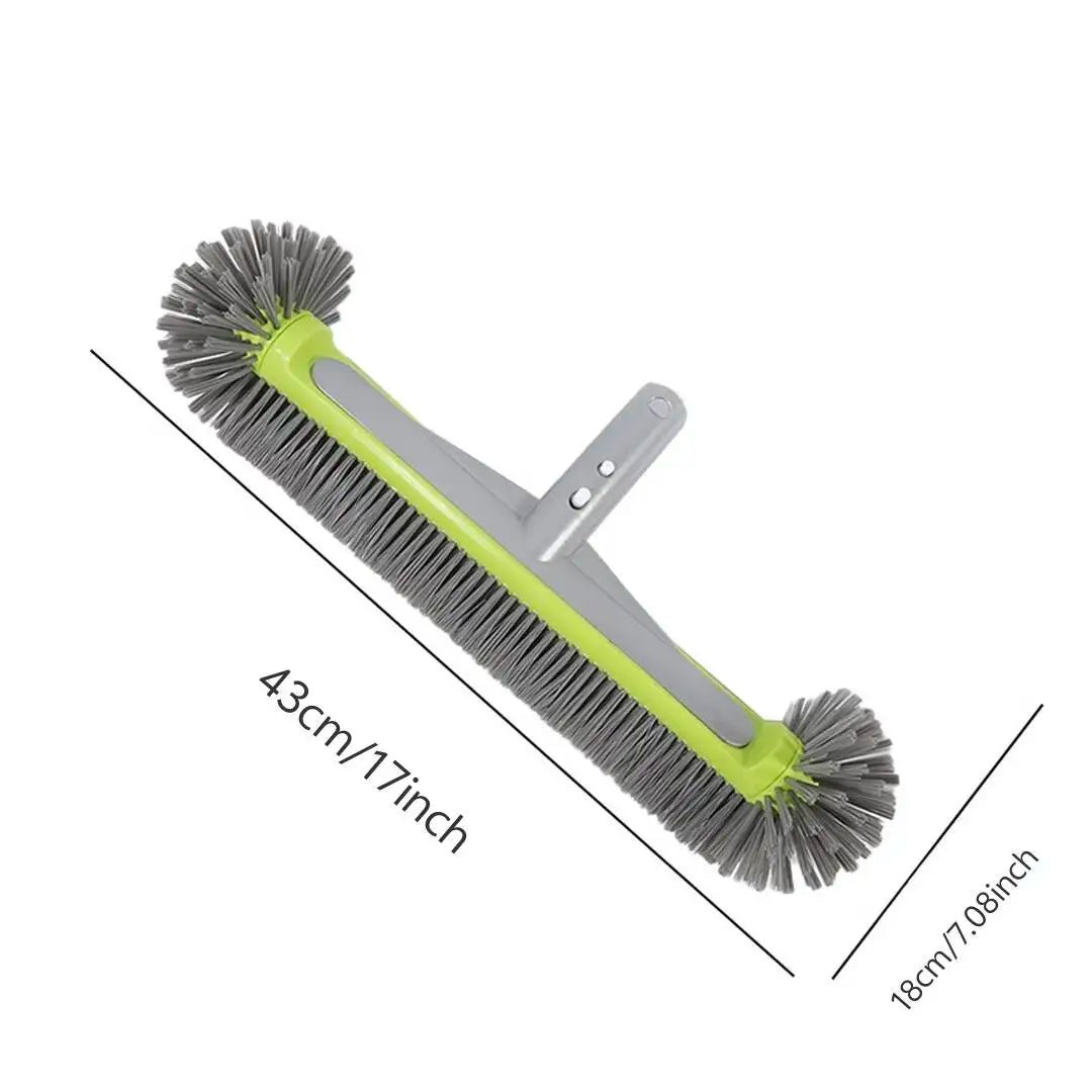 Aluminum Pool Brush with Durable Bristles | Effective Cleaning of Walls and Corners
