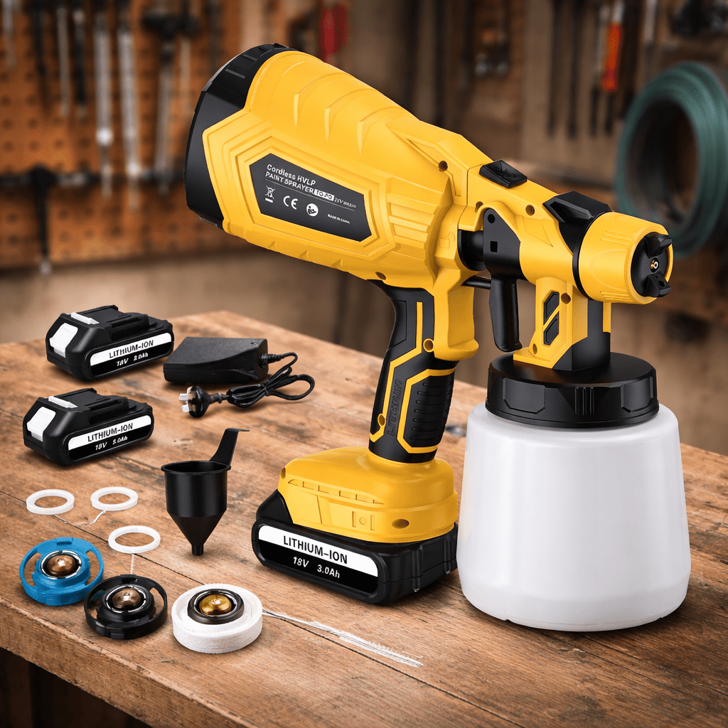 Cordless Paint Sprayer with Even Finish | Efficiency and Freedom of Movement for Painting Projects