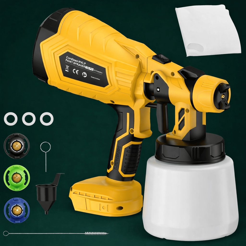 Cordless Paint Sprayer with Even Finish | Efficiency and Freedom of Movement for Painting Projects