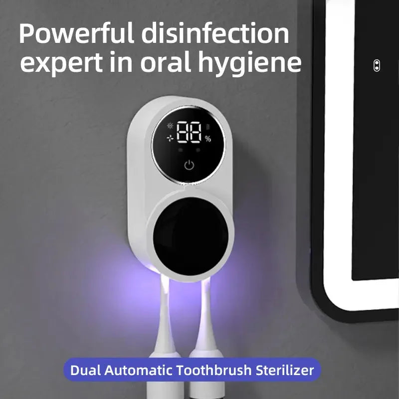 Sterilizzatore Portatile per Spazzolino con Induzione e Display di Carica - Design Compatto per Viaggi Sicuri 2