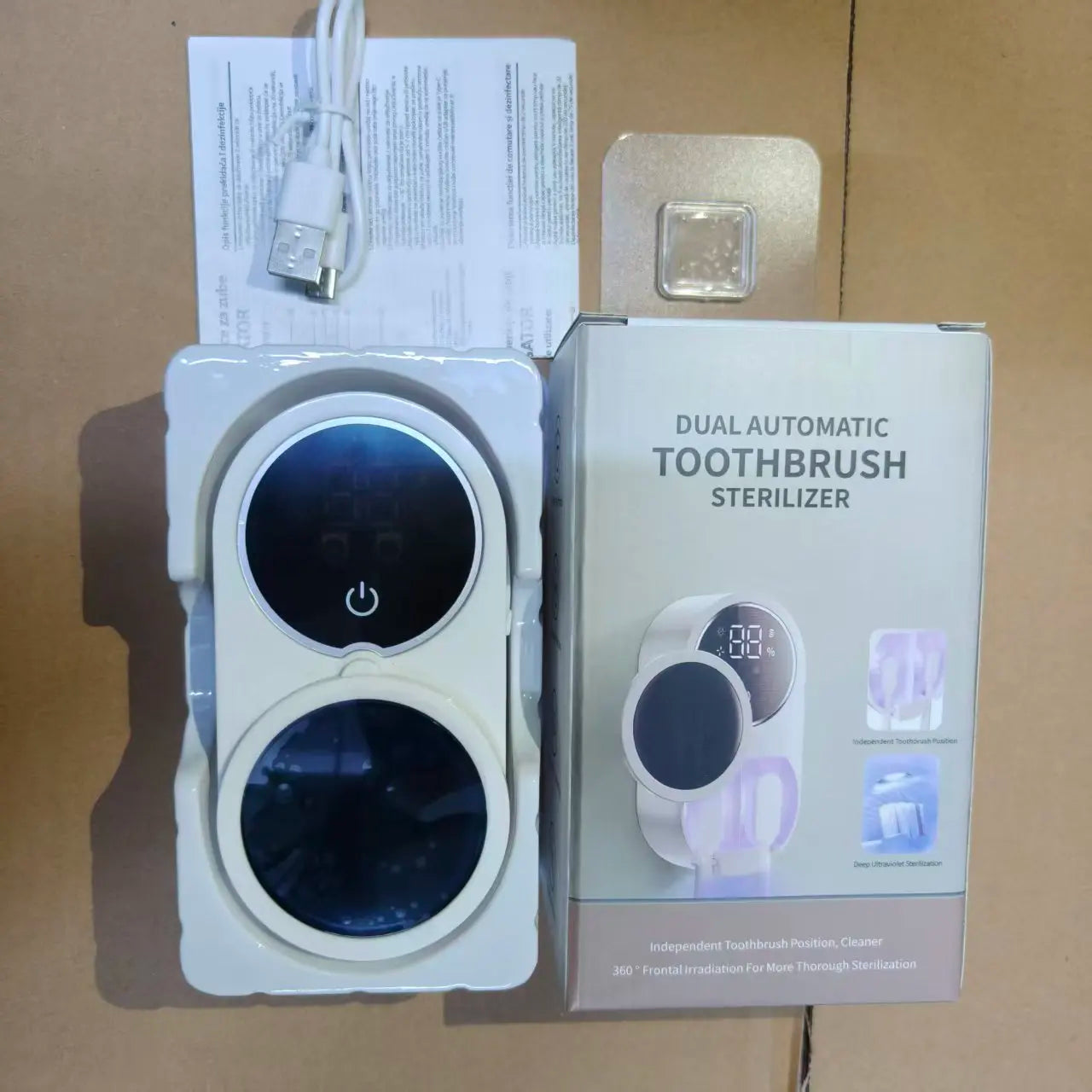 Sterilizzatore Portatile per Spazzolino con Induzione e Display di Carica - Design Compatto per Viaggi Sicuri 6
