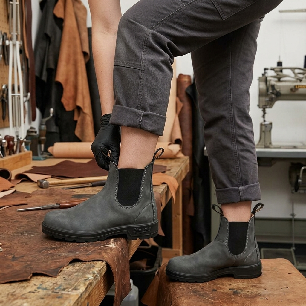 Stivaletti Chelsea Donna | Stivali Impermeabili Slip-On con Suola Imbottita | Comfort e Stile per Ogni Occasione 4