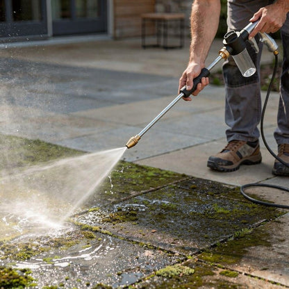 Strahlio | Rotating Nozzle for Pressure Washer in Durable Metal | Effective Cleaning for Garden and Car