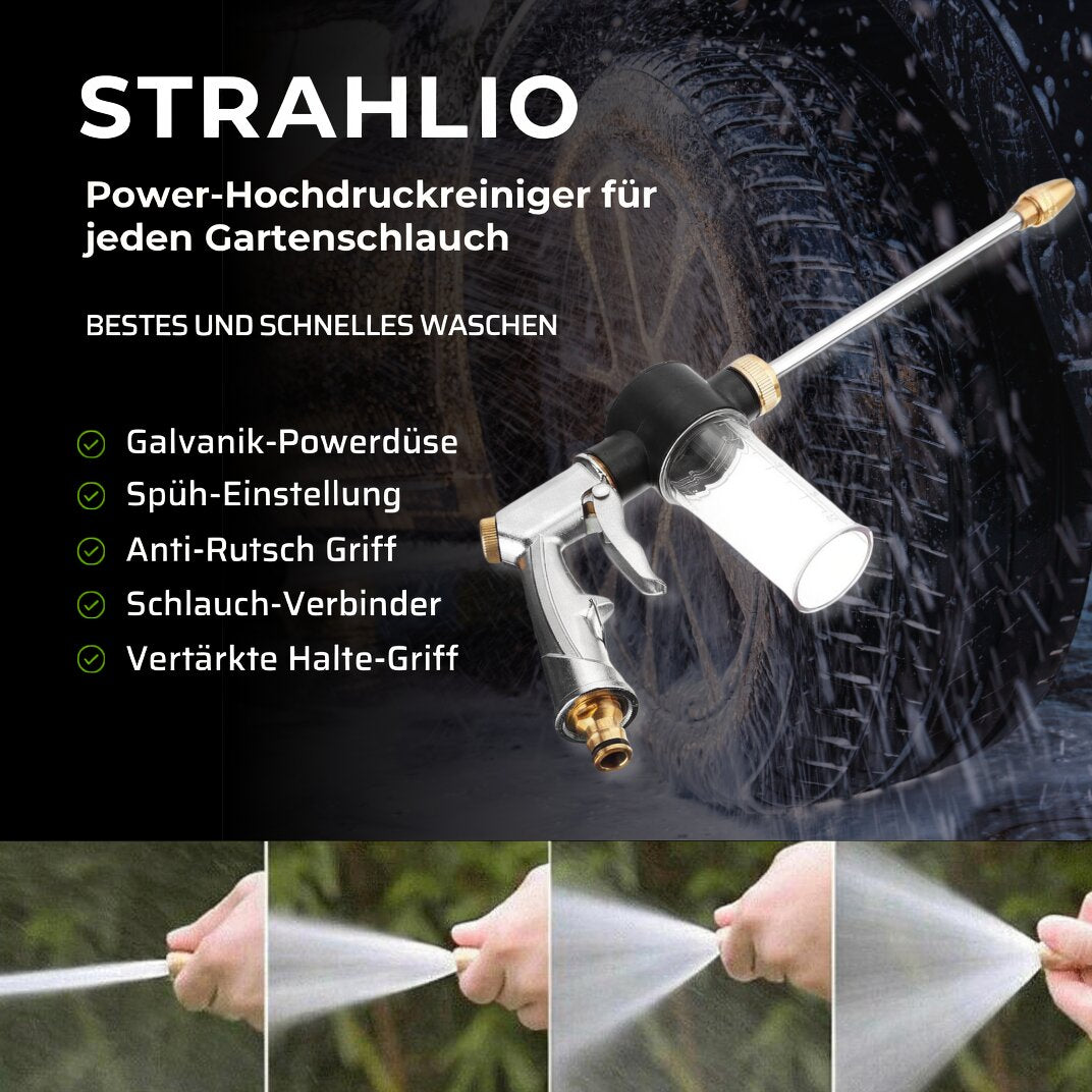 Strahlio | Rotating Nozzle for Pressure Washer in Durable Metal | Effective Cleaning for Garden and Car