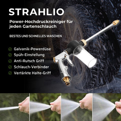 Strahlio | Rotating Nozzle for Pressure Washer in Durable Metal | Effective Cleaning for Garden and Car