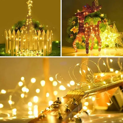 Garden Solar Light String | Waterproof LED Lights for Festive Decorations and Magical Atmosphere