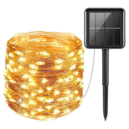 Garden Solar Light String | Waterproof LED Lights for Festive Decorations and Magical Atmosphere