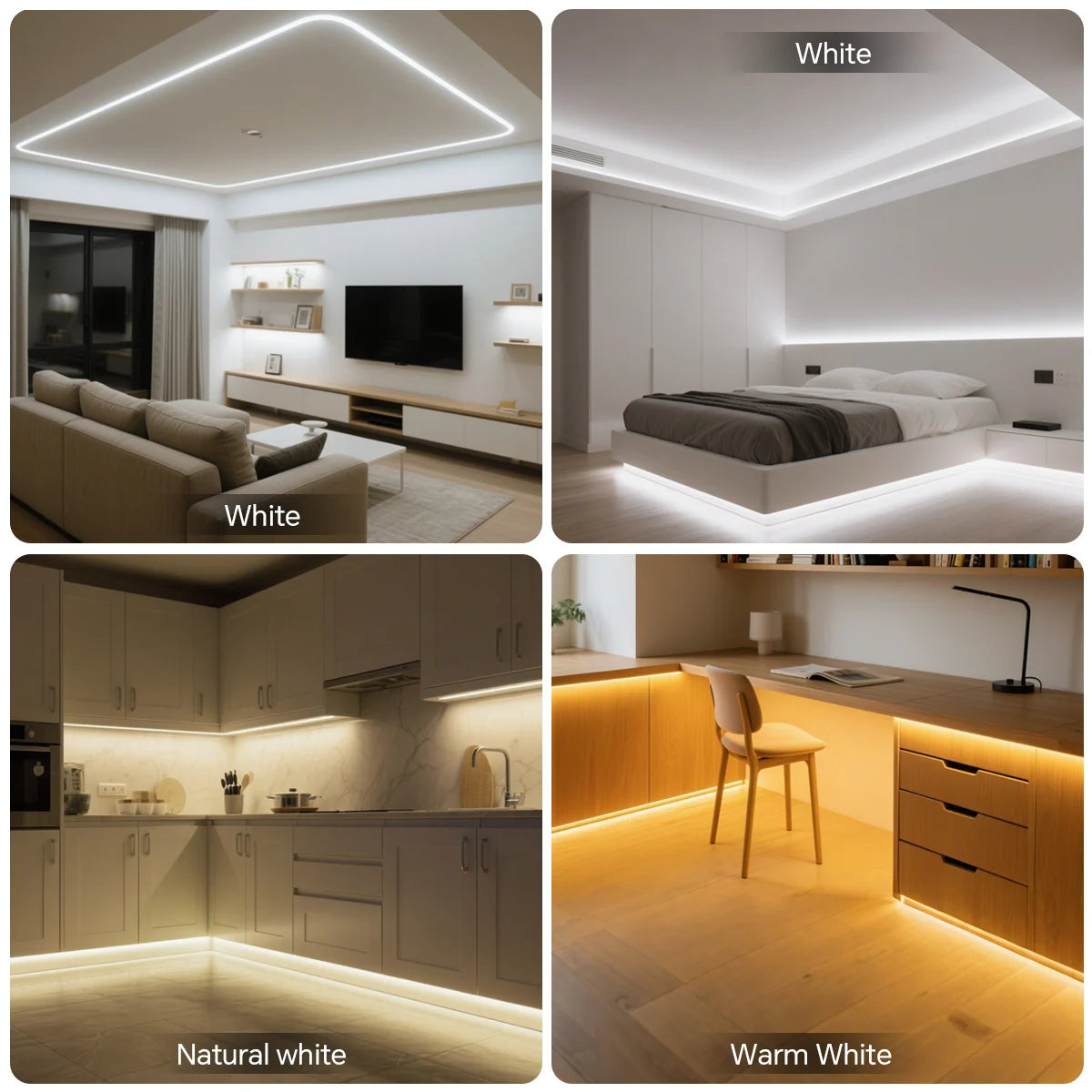 Striscia LED 220V COB Impermeabile con Alta Luminosità per Illuminazione Flessibile Interna ed Esterna 5