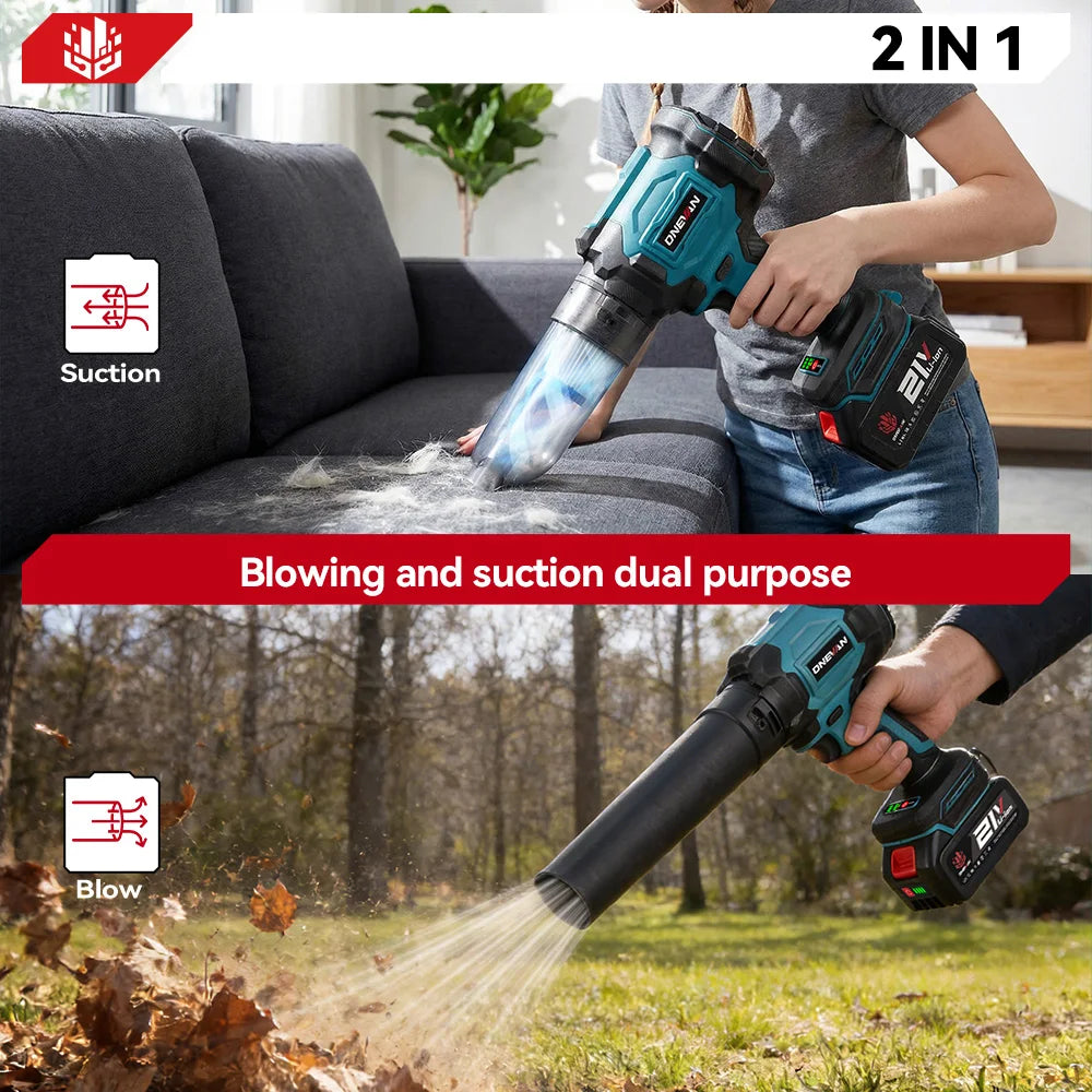Strumento Elettrico 2In1 | Aspirapolvere Senza Fili con Potenza Turbo 330000RPM | Pulizia Efficiente per Casa e Giardino 4