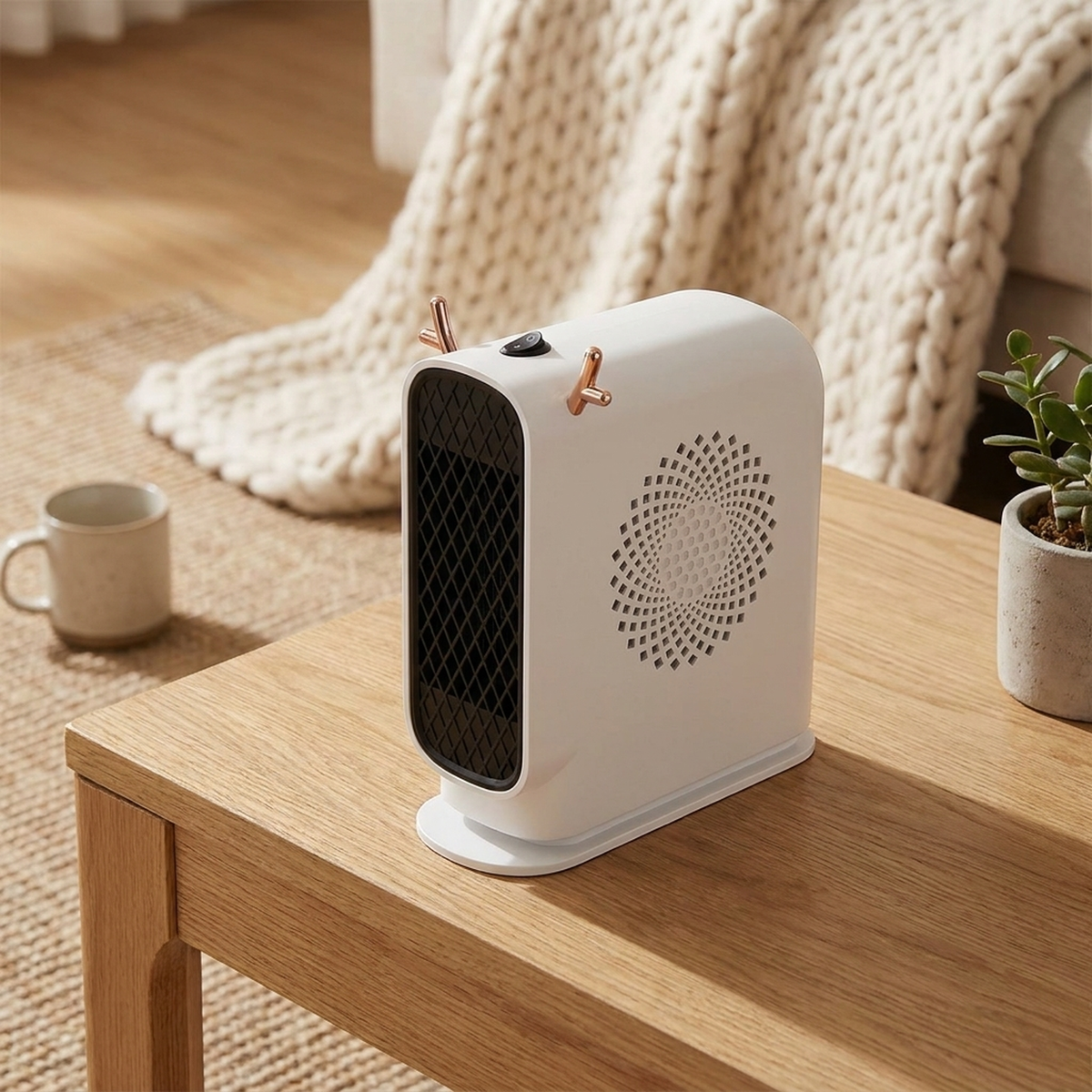 Stufa Elettrica Basso Consumo | Stufetta Elettrica Portatile con Calore Regolabile | Design Compatto per Comfort Quotidiano 1