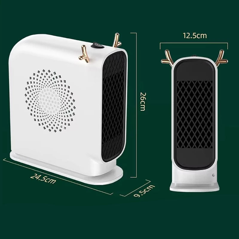 Stufa Elettrica Basso Consumo | Stufetta Elettrica Portatile con Calore Regolabile | Design Compatto per Comfort Quotidiano 7