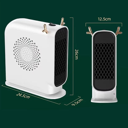 Stufa Elettrica Basso Consumo | Stufetta Elettrica Portatile con Calore Regolabile | Design Compatto per Comfort Quotidiano 7
