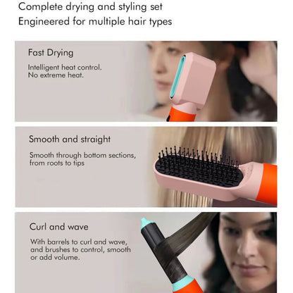 Styler MultiFunzione 5 in 1 | Asciugacapelli con Spazzola ad Aria Calda e Cilindro Arricciacapelli | Strumento Versatile per Styling Capelli Perfetti 3