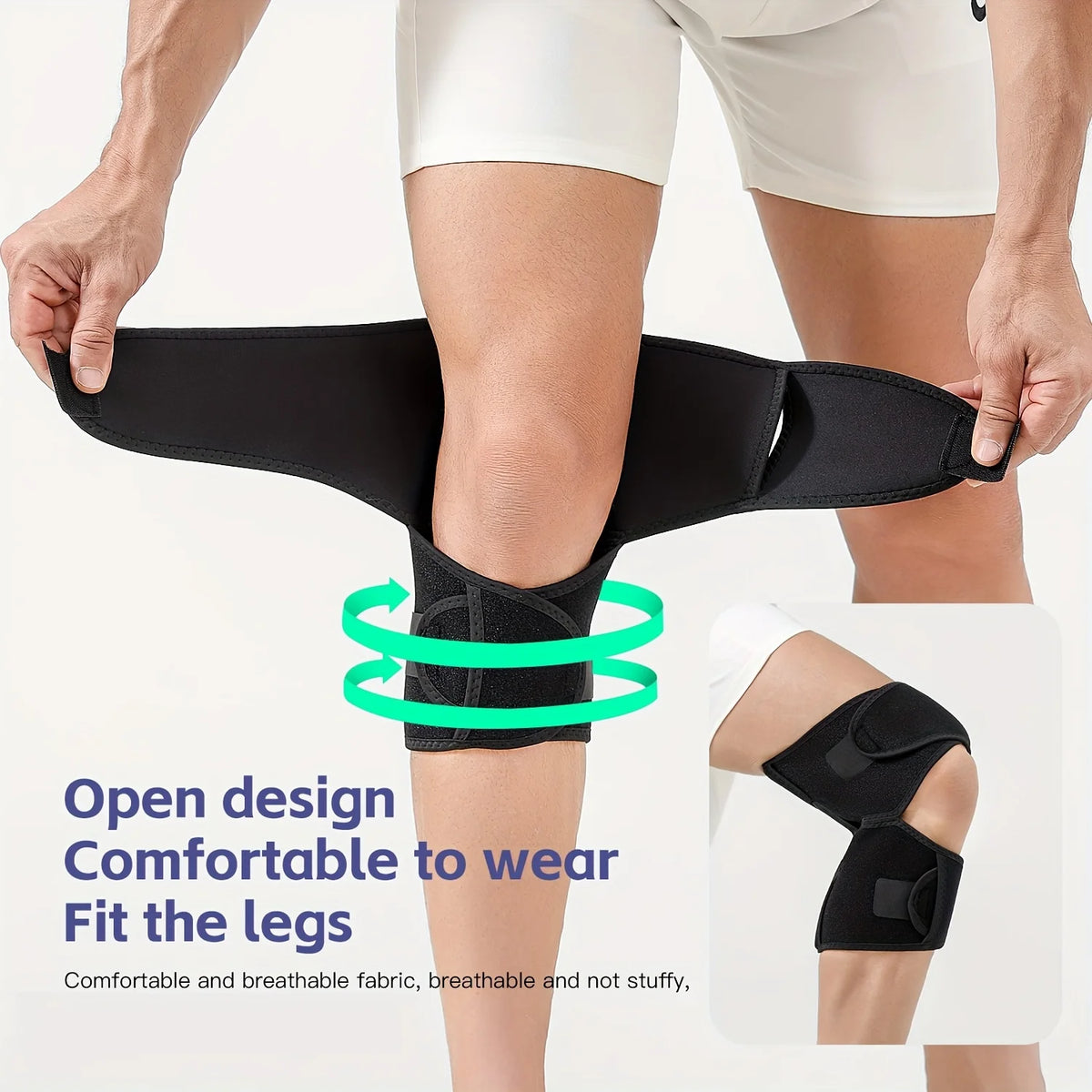 Supporto Ginocchiera Sportiva | Protezione Ergonomica e Traspirante per Basket e Ciclismo 5
