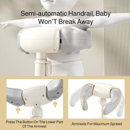 Supporto per Doccia Regolabile con Base Antiscivolo | Sicurezza e Comfort per Bambini durante il Bagnetto 2
