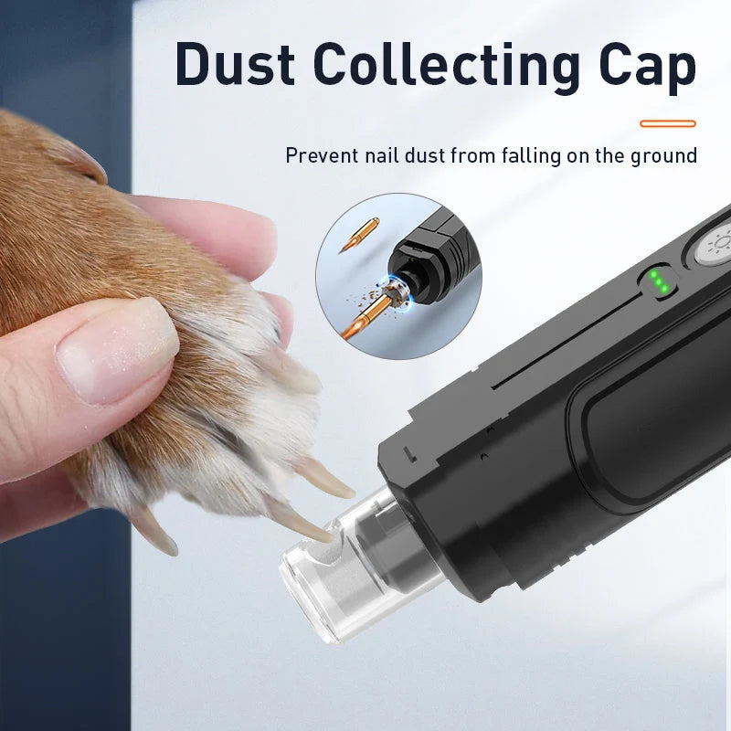 Taglia Unghie per Cani Elettrico con LED e Funzionamento Silenzioso - Ricaricabile USB per Toelettatura Sicura 5