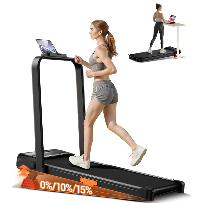 Tapis Roulant Pieghevole Elettrico con Motore da 2,5 HP e Inclinazione Regolabile per Allenamenti Efficaci in Spazi Ridotti 1