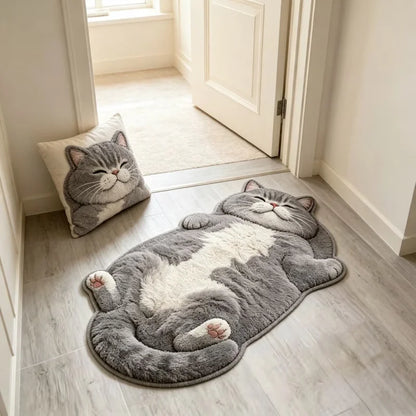 Tappeti Camera da Letto | Tappeto Morbido a Forma di Gatto con Design Unico | Perfetto per Arredare e Aggiungere Comfort 1