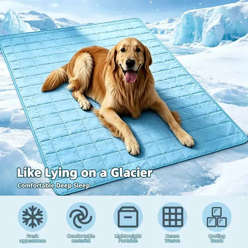 Tappetino Refrigerante per Cani Extra Large con Materiale Traspirante | Comfort Estivo Ideale per Canili e Viaggi 0