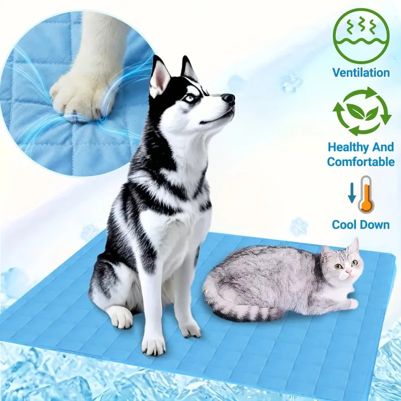 Tappetino Refrigerante per Cani Extra Large con Materiale Traspirante | Comfort Estivo Ideale per Canili e Viaggi 1