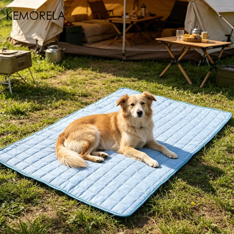Tappetino Refrigerante per Cani Extra Large con Materiale Traspirante | Comfort Estivo Ideale per Canili e Viaggi 10