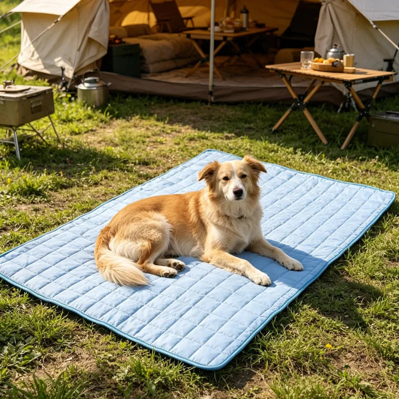 Tappetino Refrigerante per Cani Extra Large con Materiale Traspirante | Comfort Estivo Ideale per Canili e Viaggi 2