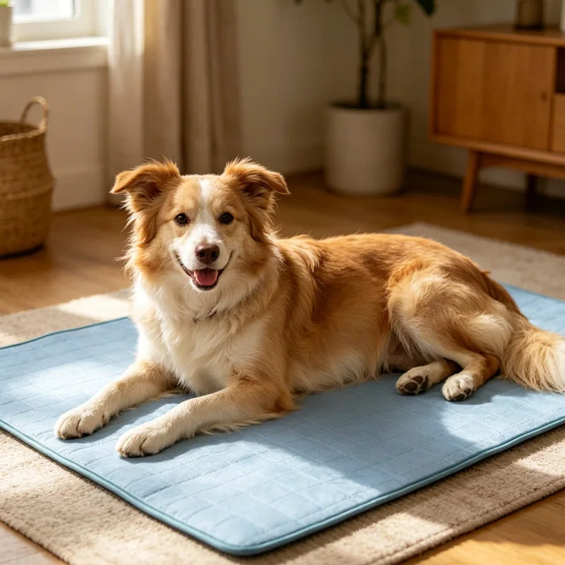 Tappetino Refrigerante per Cani Extra Large con Materiale Traspirante | Comfort Estivo Ideale per Canili e Viaggi 3