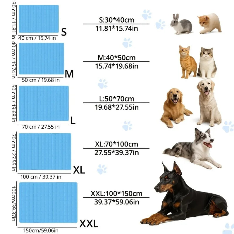 Tappetino Refrigerante per Cani Extra Large con Materiale Traspirante | Comfort Estivo Ideale per Canili e Viaggi 5