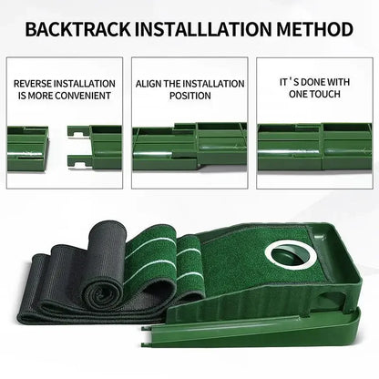 Tappetino per Putter da Golf Portatile con Piastra di Bloccaggio | Ideale per Pratiche Indoor e Outdoor 3