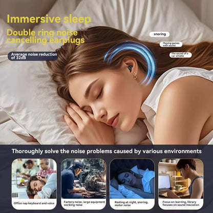 Tappi per Orecchie Antirumore | Silicone Dual-Core con Riduzione Rumore 32 dB | Comfort Ergonomico per Sonno e Lavoro 8