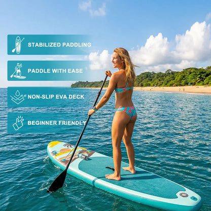 Tavola Da Sup Gonfiabile Con Superficie Antiscivolo | Accessori Inclusi Per Sport Acquatici 1